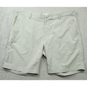 Peter Millar Men's 40 (41) Shackleford Hybrid Melange Shorts Gray Golf Chino